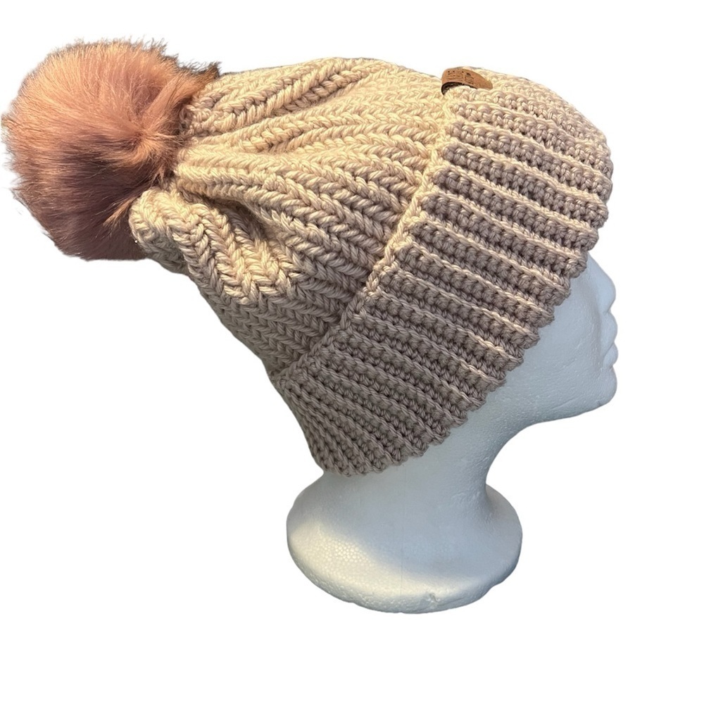 Handmade crocheted beanie hat. Stocking cap,  Adult size